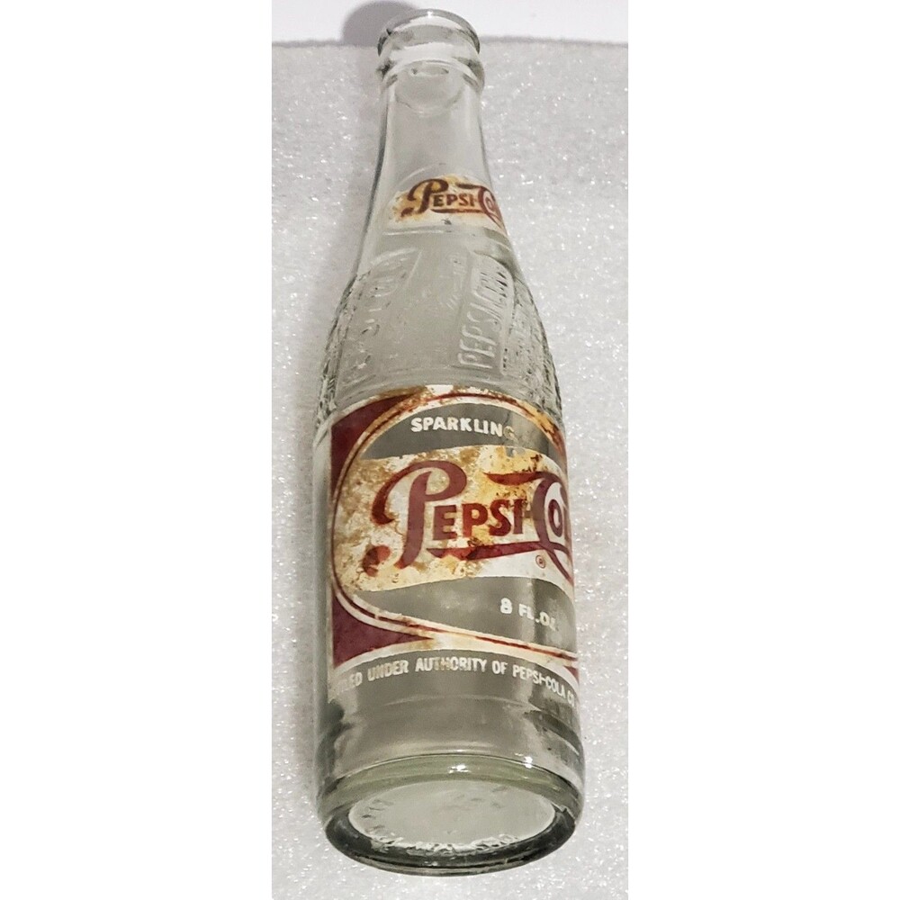 RARE*** Pepsi Cola Sparkling Glass Bottle A51 New York New York Bottling Co